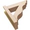 Ekena Millwork 6-in W x 20-in D x 20-in H Funston Trad Rough Cedar Woodgrain TimberThane Outlooker, Primed Tan OUTUR060X20X20FST04RCPR - alternate 6